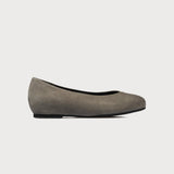grey suede flat shoes bunions wide feet comfort style