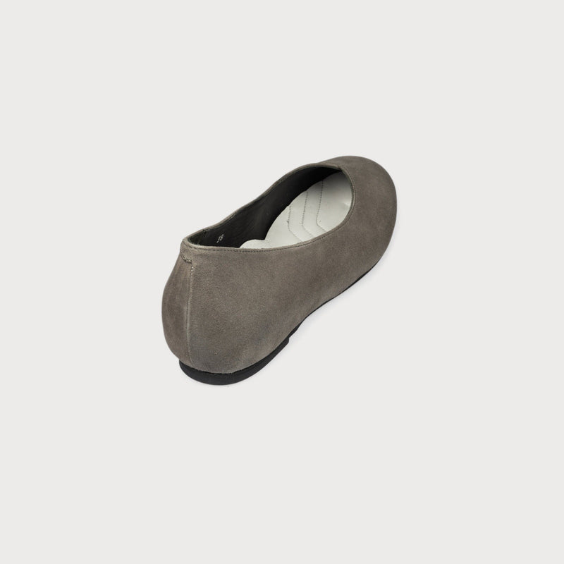bunion shoes grey flats suede wide feet comfortable stylish