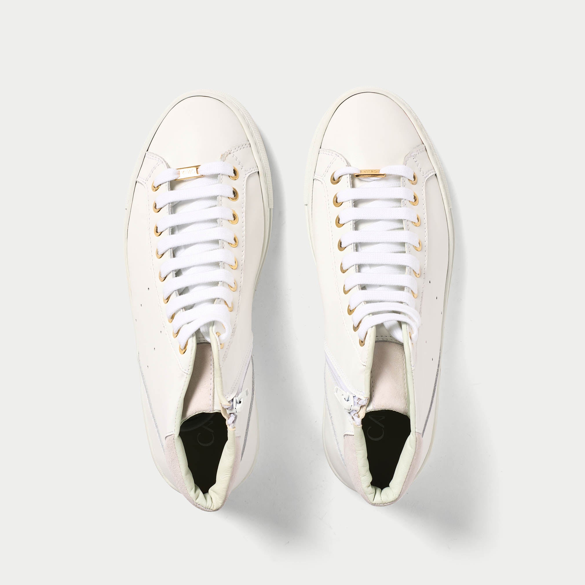 top view of high-top trainers for bunions