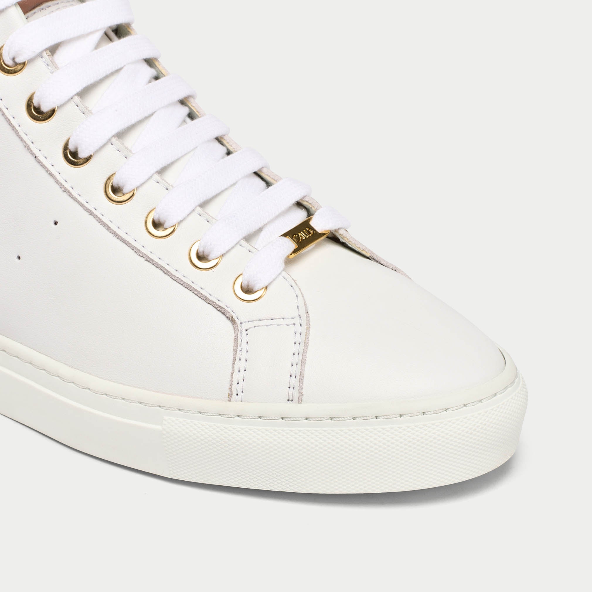 Flare - White Dusty Pink Leather