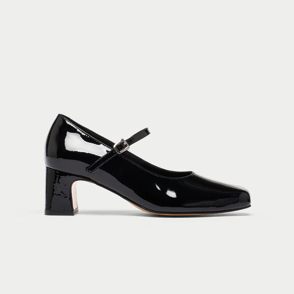 black patent mary jane heels for bunions