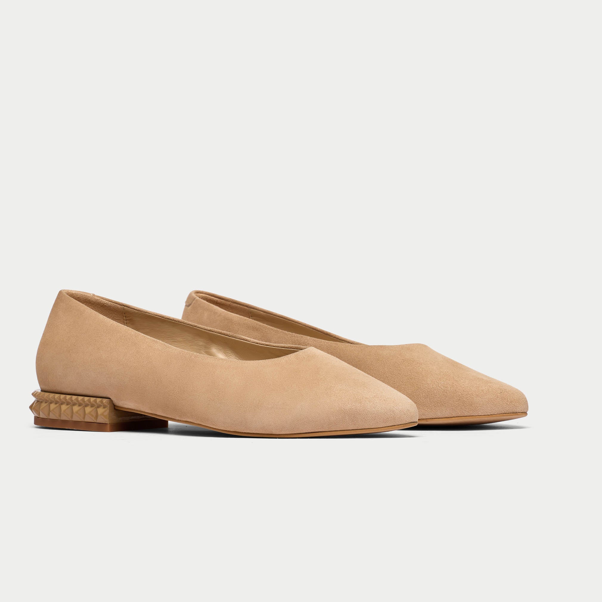 Taupe suede flats hot sale